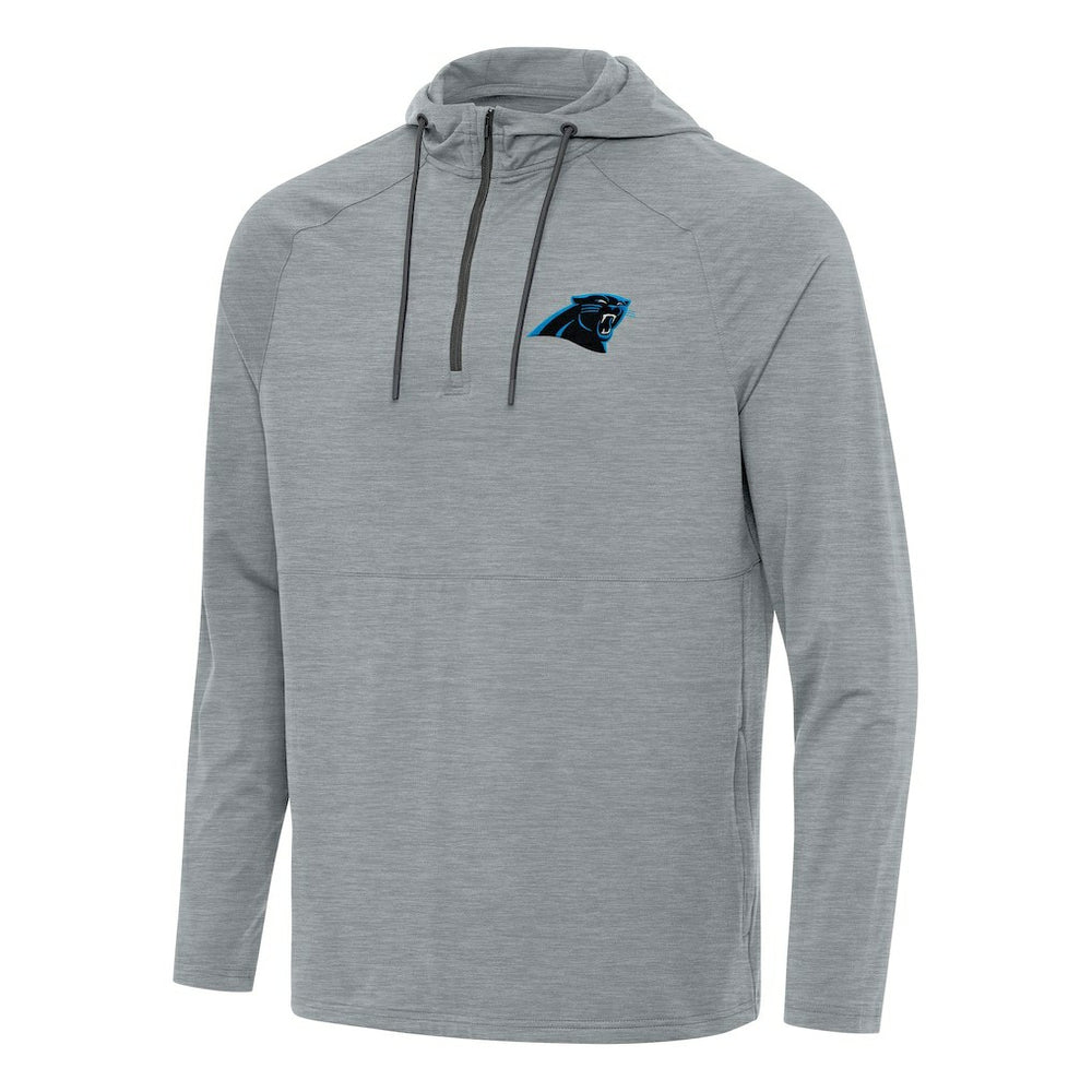 Antigua Spikes Quarter-Zip Pullover Hoodie - Carolina Panthers