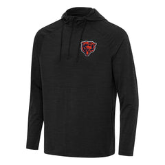 Antigua Spikes Quarter-Zip Pullover Hoodie - Chicago Bears