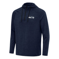 Antigua Spikes Quarter-Zip Pullover Hoodie - Seattle Seahawks