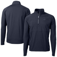 MLB Boston Red Sox Cutter & Buck Adapt Eco Hybrid Raglan DryTec Quarter-Zip Jacket