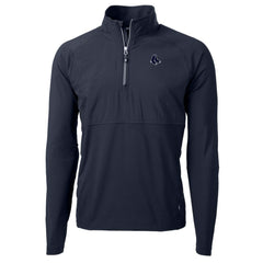 MLB Boston Red Sox Cutter & Buck Adapt Eco Hybrid Raglan DryTec Quarter-Zip Jacket