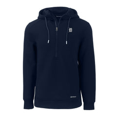 MLB Detroit Tigers Cutter & Buck Roam Eco Recycled Half-Zip Pullover Hoodie
