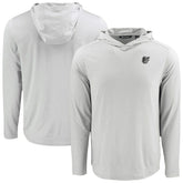 MLB Baltimore Orioles Cutter & Buck Coastline Epic Comfort Eco Recycled Long Sleeve Hoodie T-Shirt
