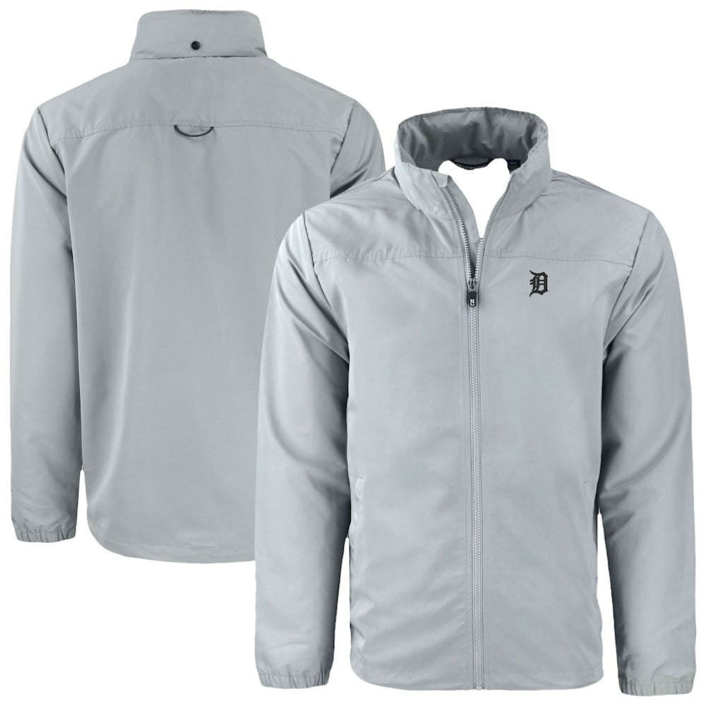 MLB Detroit Tigers Cutter & Buck Charter Eco Recycled Full-Zip Hoodie Jacket