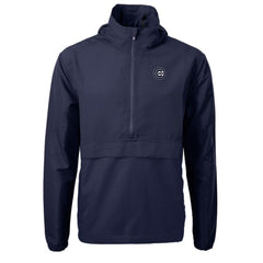 MLB Chicago Cubs Cutter & Buck Charter Eco Recycled Anorak Half-Zip Hoodie Jacket