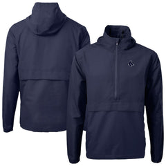 MLB Boston Red Sox Cutter & Buck Charter Eco Recycled Anorak Half-Zip Hoodie Jacket