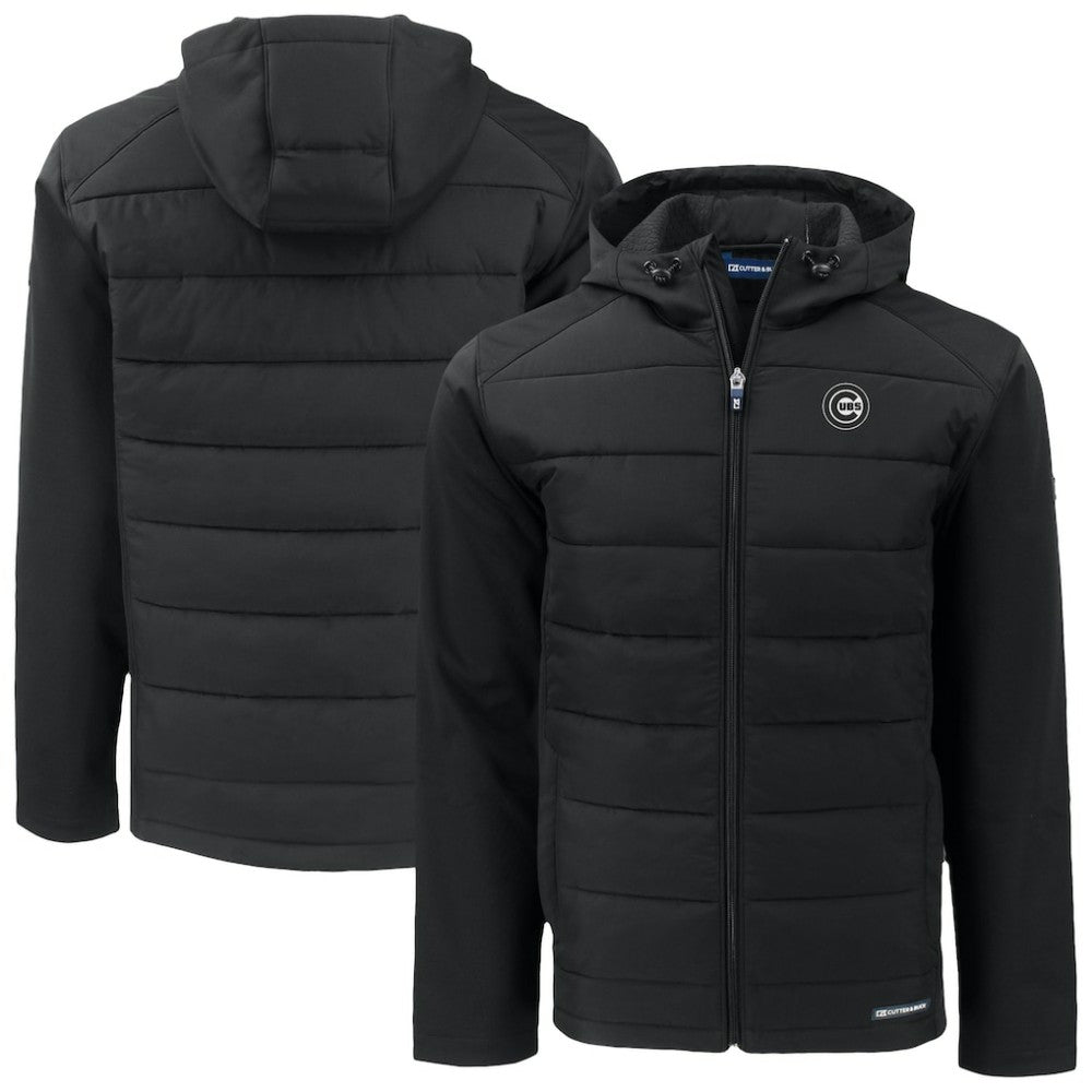 MLB Chicago Cubs Cutter & Buck Evoke Hybrid Eco Softshell Recycled Full-Zip Jacket