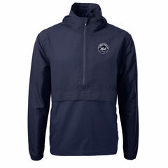 MLB New York Mets Cutter & Buck Charter Eco Recycled Anorak Half-Zip Hoodie Jacket