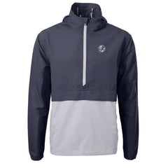 MLB New York Yankees Cutter & Buck Charter Eco Recycled Anorak Half-Zip Hoodie Jacket