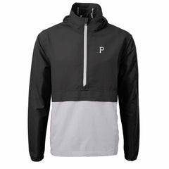 MLB Pittsburgh Pirates Cutter & Buck Charter Eco Recycled Anorak Half-Zip Hoodie Jacket