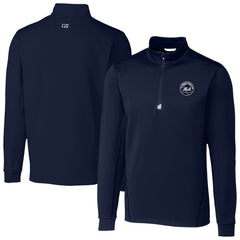 MLB New York Mets Cutter & Buck Traverse Eco Tri-Blend DryTec Quarter-Zip Jacket
