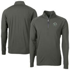MLB New York Mets Cutter & Buck Adapt Eco Raglan Quarter-Zip Jacket