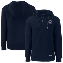 MLB New York Mets Cutter & Buck Roam Eco Recycled Tri-Blend Half-Zip Hoodie