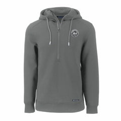 MLB New York Mets Cutter & Buck Roam Eco Recycled Tri-Blend Half-Zip Hoodie