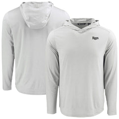 MLB Tampa Bay Rays Cutter & Buck Coastline Epic Comfort Eco Recycled Long Sleeve Hoodie T-Shirt