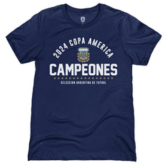 Argentina National Team 1863FC 2024 Copa America Champions T-Shirt - Navy