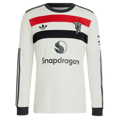 Marcus Rashford Manchester United Originals 2024/25 Third Replica Long Sleeve Jersey - Adidas Cream
