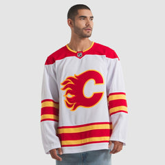 NHL White Calgary Flames Fanatics Away Premium Jersey