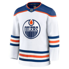 NHL White Edmonton Oilers Fanatics Away Premium Jersey