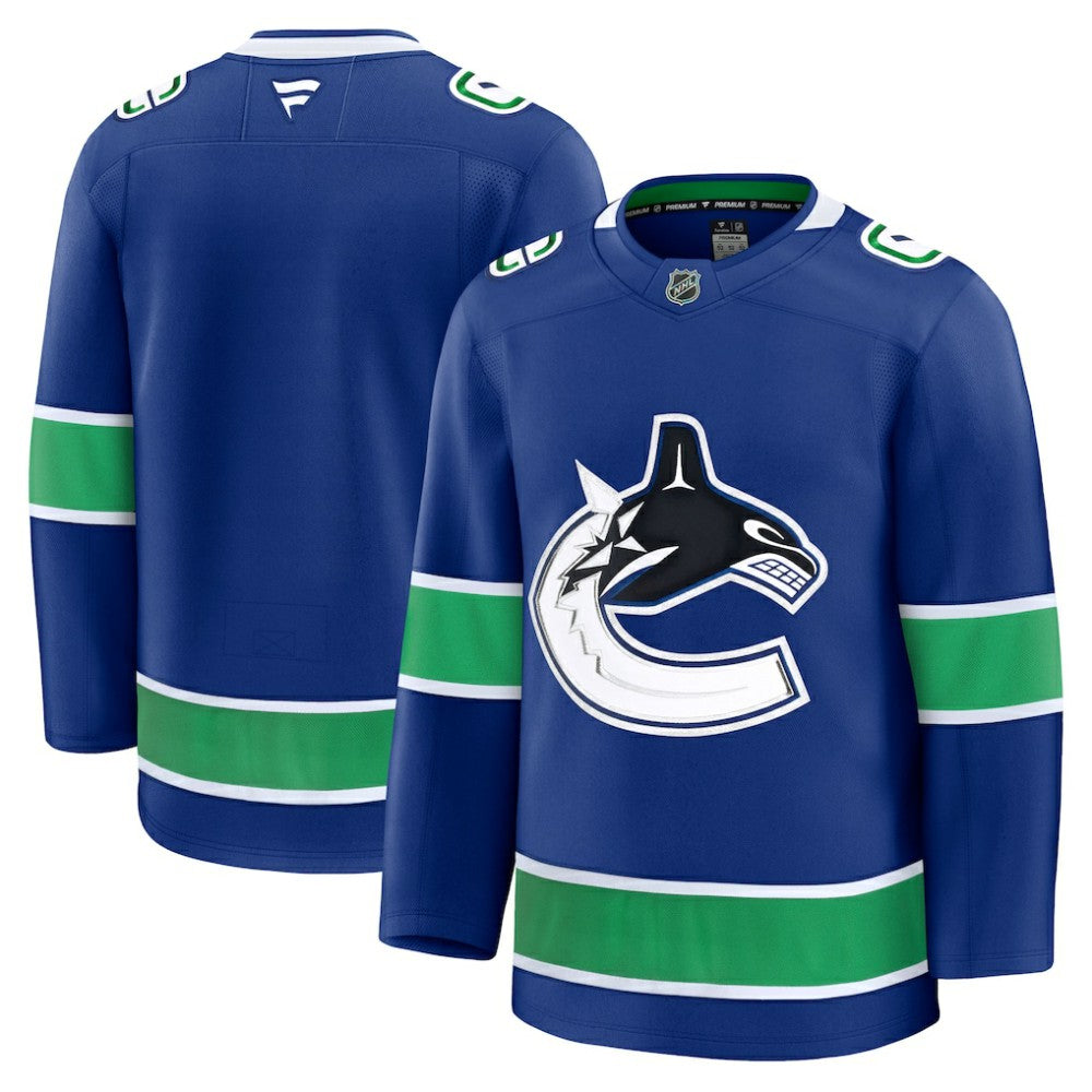 NHL Blue Vancouver Canucks Fanatics Home Premium Jersey