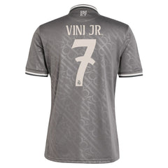Vini Jr. Real Madrid Originals 2024/25 Third Replica Player Jersey - Adidas Charcoal