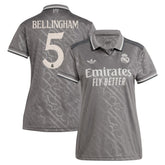 Jude Bellingham Real Madrid Originals Women's 2024/25 Third Replica Player Jersey - Adidas Charcoal