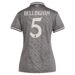 Jude Bellingham Real Madrid Originals Women's 2024/25 Third Replica Player Jersey - Adidas Charcoal