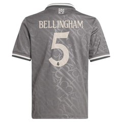 Jude Bellingham Real Madrid Originals Youth 2024/25 Third Replica Player Jersey - Adidas Charcoal