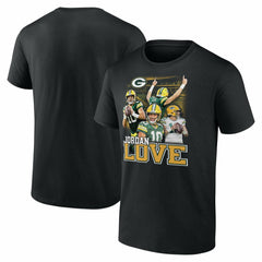Jordan Love Notorious Player Graphic T-Shirt - Green Bay Packers
