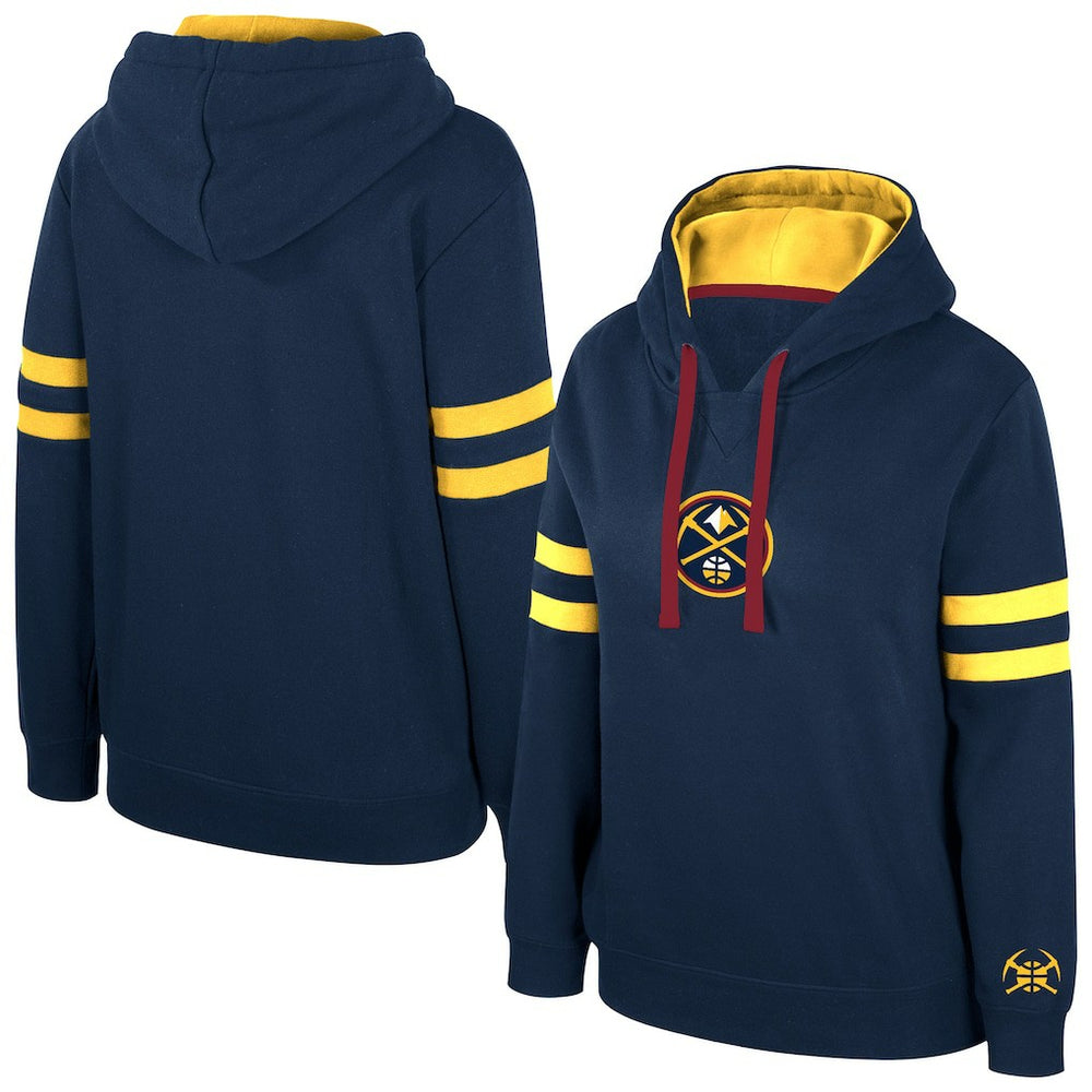 NBA Denver Nuggets Stadium Essentials Women's Road Game Pullover Hoodie sale