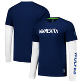 NBA Minnesota Timberwolves Stadium Essentials Unisex Spectator Twofer Long Sleeve T-Shirt