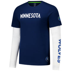 NBA Minnesota Timberwolves Stadium Essentials Unisex Spectator Twofer Long Sleeve T-Shirt