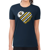 NBA Denver Nuggets G-III 4Her by Carl Banks Women's Super-Slim Fit Lightweight Heart Team T-Shirt sale