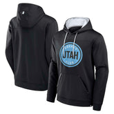 NHL Black Utah Mammoth Fanatics Defender Fleece Pullover Hoodie