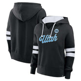 NHL Black Utah Mammoth Fanatics Women's Oversized Seize V-Neck Pullover Hoodie