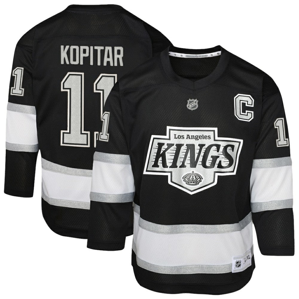 NHL Black Anze Kopitar Los Angeles Kings Youth Replica Player Jersey