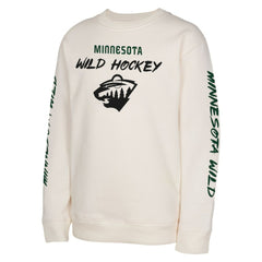 NHL Cream Minnesota Wild Youth Star Power Pullover Sweatshirt