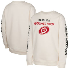 NHL Cream Carolina Hurricanes Youth Star Power Pullover Sweatshirt