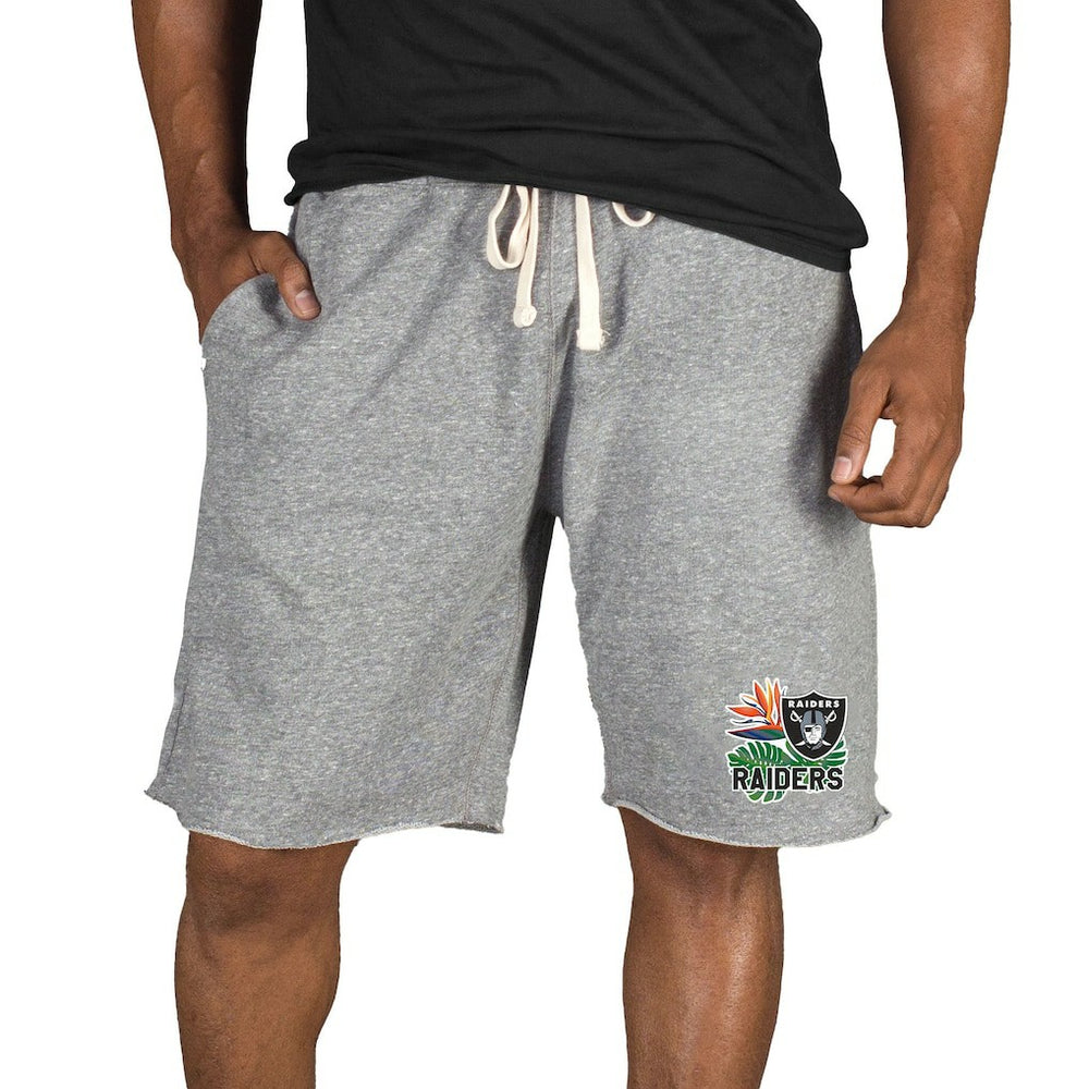 Concepts Sport Mainstream Tri-Blend Shorts - Las Vegas Raiders