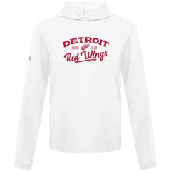 NHL White Detroit Red Wings Levelwear Anthem Ice Wall Pullover Hoodie