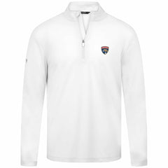 NHL White Florida Panthers Levelwear Heron Insignia Core Quarter-Zip Jacket