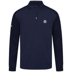 NHL Navy Winnipeg Jets Levelwear Aztec Insignia Core Quarter-Zip Pullover Top