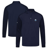 NHL Navy Buffalo Sabres Levelwear Aztec Insignia Core Quarter-Zip Pullover Top