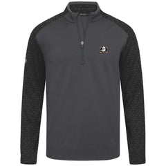 NHL Charcoal Anaheim Ducks Levelwear Aztec Insignia Core Quarter-Zip Pullover Top