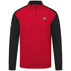 NHL Red Montreal Canadiens Levelwear Bayou Insignia Core Quarter-Zip Pullover Top