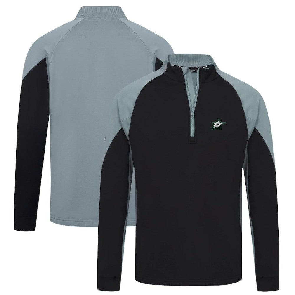 NHL Black Dallas Stars Levelwear Cadet Insignia Core Quarter-Zip Pullover Top