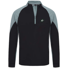NHL Black Dallas Stars Levelwear Cadet Insignia Core Quarter-Zip Pullover Top