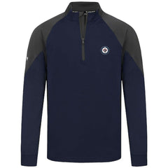 NHL Navy Winnipeg Jets Levelwear Cadet Insignia Core Quarter-Zip Pullover Top