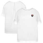 NHL White Florida Panthers Levelwear Women's Tulip Primary Logo T-Shirt