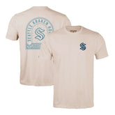 NHL Khaki Seattle Kraken Levelwear Richmond Stained Glass T-Shirt